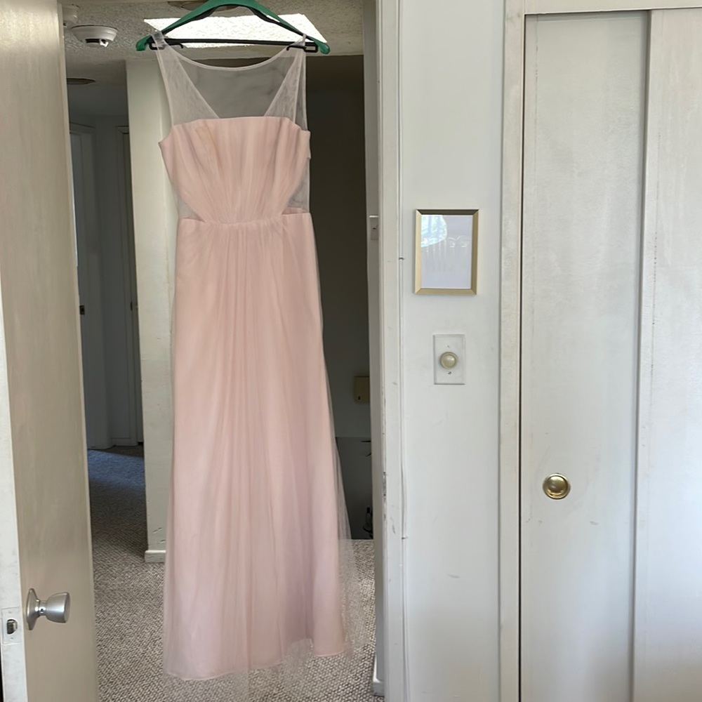 Light Pink Monique Lhuillier Bridesmaid Dress